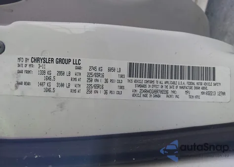 2011 Dodge Grand Caravan Express from USA, damaged, VIN 2D4RN4DG0BR706596